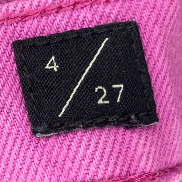 Lucky Brand Size 4 27 Orchid Purple Mid Rise Cut Off Frayed Denim Jean Shorts - Picture 9 of 11